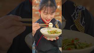 This is what is served with breakfast in Hunan. What do you have with breakfast?  #tiktok #mukbang