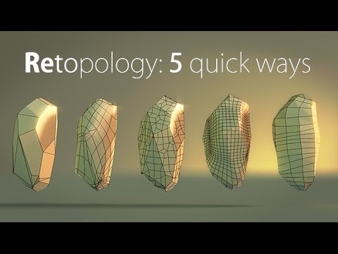 Blender Quick Tip №6. Retopology: Creating Stone Pt.2 - YouTube