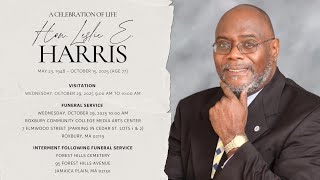 Celebration of the Life of The Honorable Leslie Earl Harris (May 23, 1948 ~ October 15, 2025)
