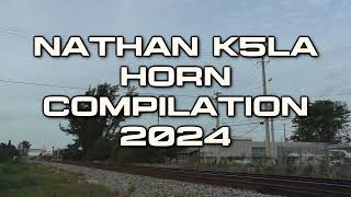 Nathan K5LA Train Horn Compilation 2024