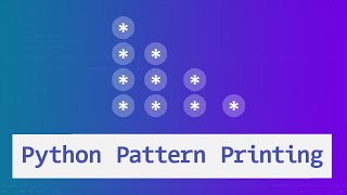 Python Pattern Printing Programs | Right Angle Triangle Star Pattern