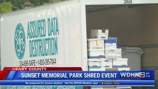 Sunset Memorial Park shredded old documents once again