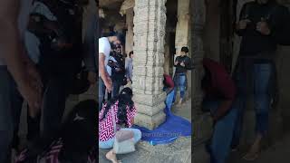 அந்தரத்தில் தொங்கும் தூண் | Hanging pillar at lepakshi verabhadra swamy temple #shorts