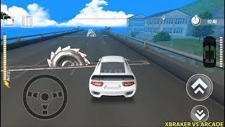 Deadly Race Speed Car Bumps Challenge: White Car Driving Stunts - Android GamePlay 3D