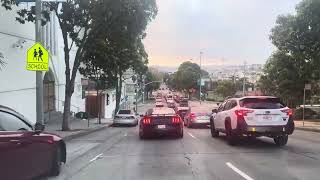 Daily Drive - San Francisco - Japan town: Geary St Towards Gough St - Full Video