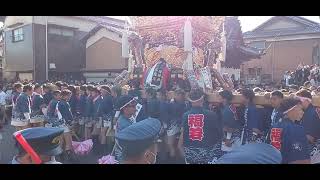 令和5年魚吹八幡神社福井屋台宮入11番