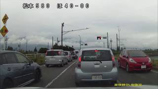 あおり運転　危険運転「松本500ほ40-00」車載動画