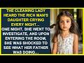 THE CLEANING LADY HEARD THE MILLIONAIRE'S DAUGHTER CRYING EVERY NIGHT... WHAT HER FATHER WAS DOING…