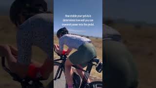 Pelvic stability on the bike 🚲 #cycling