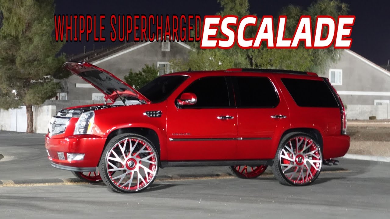 Whipaddict Kandy Red Cadillac Escalade On 30s Star Roof Custom