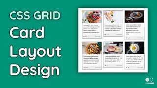 Card Layout (Design) Tutorial with HTML & CSS Grid - Web Design Tutorial