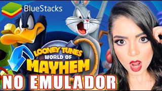 LOONEY TUNES WORLD OF MAYHEM - NO PC USANDO BLUESTACKS 4 - MINHA PRIMEIRA VEZ NESTE JOGO!!!