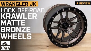 Jeep Wrangler JK Lock Off-Road Krawler Matte Bronze with Matte Black Ring Wheel Review