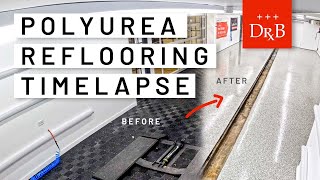 Polyurea Garage Reflooring Timelapse (Complete Process)