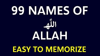 99 Names of Allah - Easy to Memorize