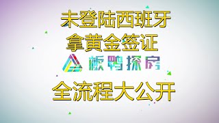 未登陆西班牙直接拿黄金签证。全流程大公开，超真实案例讲解