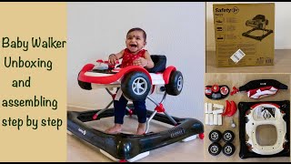 SAFETY FIRST Baby Walker Unboxing and assembling step by step| Trotteur Racing | Musical baby Walker