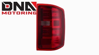 DNA Motoring 14-16 Chevy Silverado 1500 / 15-16 2500hd Chrome / Red 3d Headlights