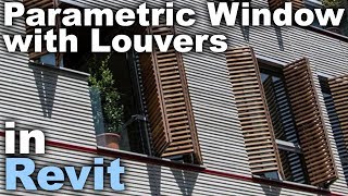 Parametric Window with Louvers that OPEN Revit Tutorial