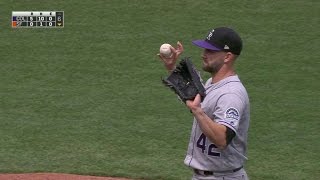 COL@SF: Chatwood loses his perfect game in the 6th