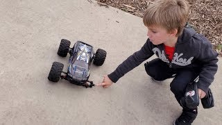 DESTROYED OUR RC TRUCK AT THE SKATEPARK...