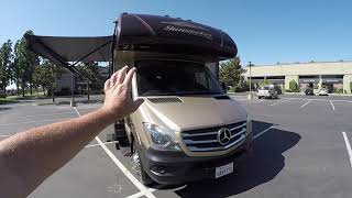 2018-2019 C-class Mercedes Benz Turbo Diesel RV Tour Forest River Forester 2400ws Review Video Blog