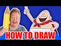 Draw Captain Underpants - easy - step by step
