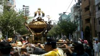 2011年8月7日　①　天祖諏訪・浜川神社祭　水神町会神輿渡行