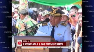 Santa Cruz: Más de 1268  premilitares se licenciaron hoy en el GADA