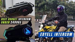 Best Affordable Motorcycle Bluetooth Intercom Under 2499 RS - EDYELL C8 Pro 600M intercom distance.