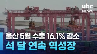 울산 5월 수출 16.1% 감소.. 석 달 연속 역성장