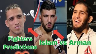 UFC fighters predicts Arman Tsarukyan next fight against Islam Makhachev