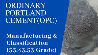 What is Ordinary Portland Cement(OPC), Different type of OPC, How OPC is produced?