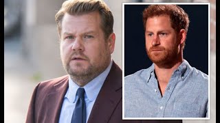 James Corden snatches his phone away after Prince Harry interrupts TV host mid interview【News】