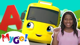 ABC Song | MyGo! Sign Language For Kids | Lellobee Kids Songs