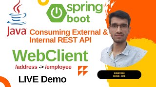 Calling REST Services with WebClient Spring Boot | Microservices Communication using WebClient Java