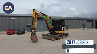 2017 JCB 85Z 1 8 5T EXCAVATOR