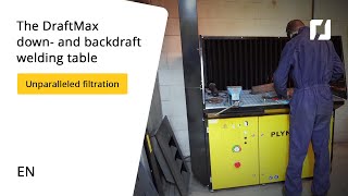 DraftMax workbench used for grinding at a welding school
