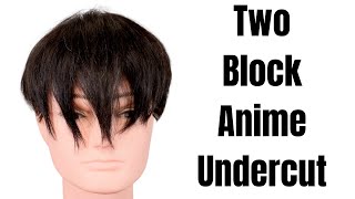 Two Block Anime Undercut Haircut - TheSalonGuy