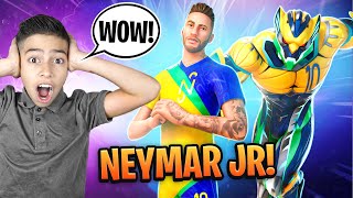 New *NEYMAR JR* Skin in FORTNITE!!! | Royalty Gaming