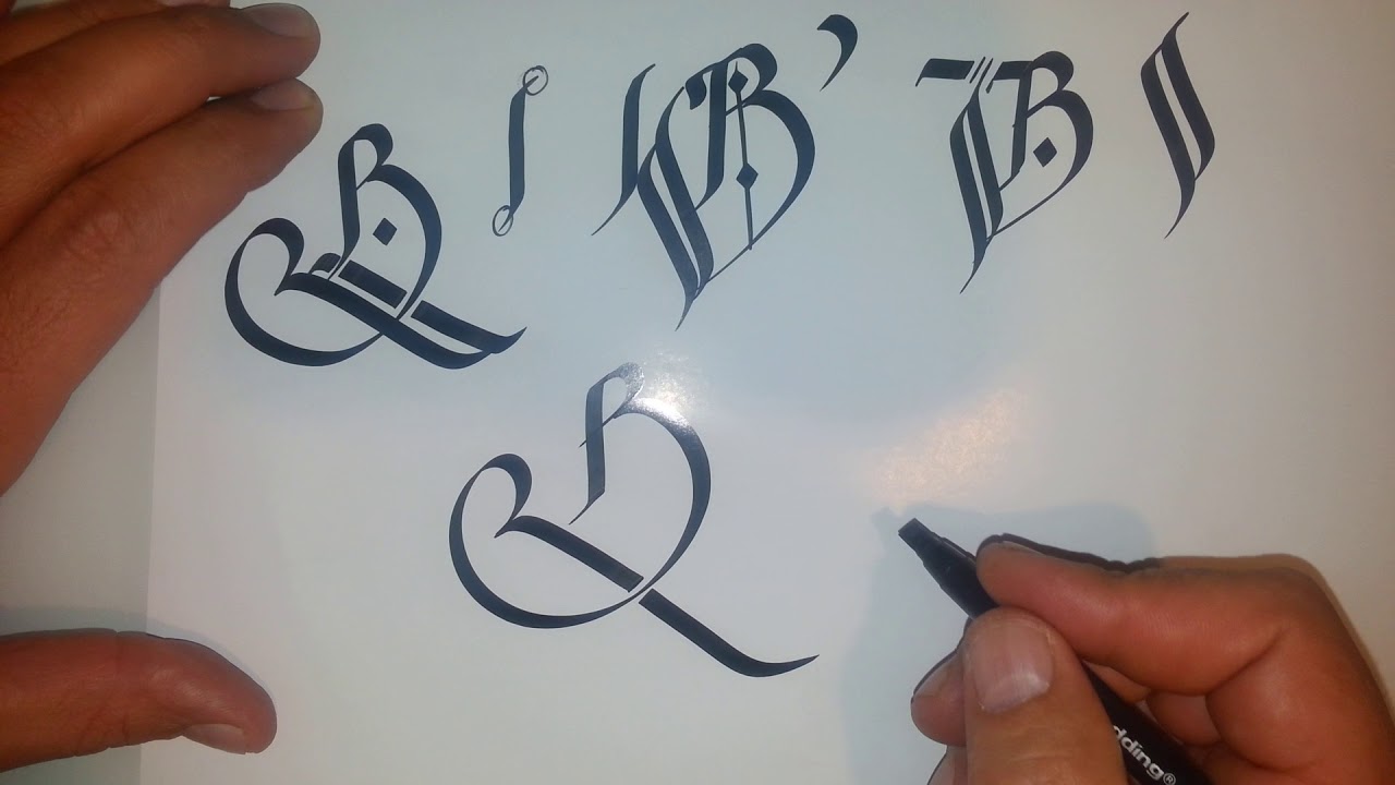 B Süsleme Kaligrafi Calligraphy B - YouTube