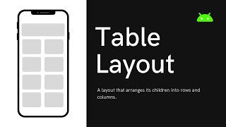 Table Layout ( Android Beginners Level ) 04
