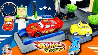 NEW Cars Loop Disney Pixar Story Set Race | Opening Race From Cars! Review Hot Wheels #hotwheels
