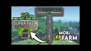 Easy MOB \u0026 XP Farm For 1 21+ Minecraft Bedrock No Spawner #minecraft #trending #viralvideo #foryou