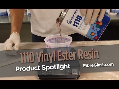What is vinyl ester material?