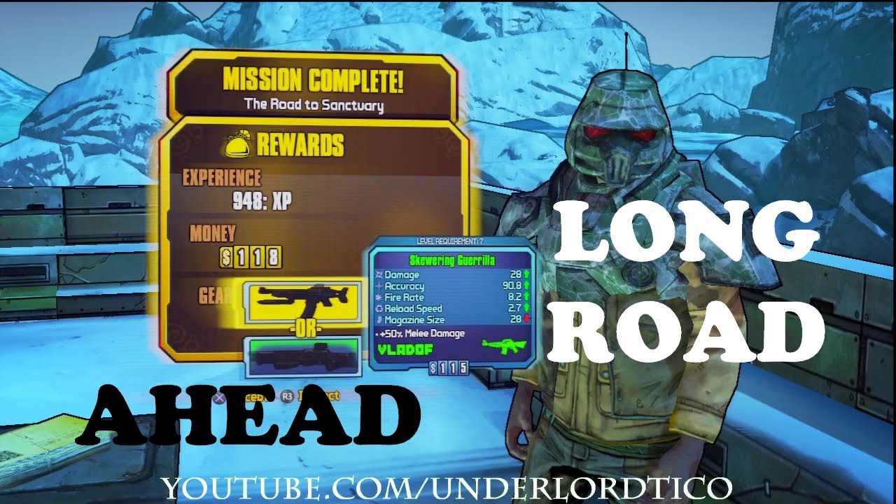 Borderlands 2 - The Road To Sanctuary Walkthrough - YouTube