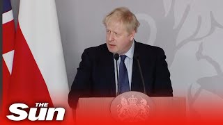 LIVE: Boris Johnson Ukraine invasion response conference in Warsaw
