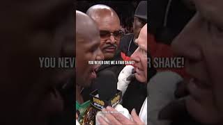 Floyd Mayweather goes at it with reporter! 😳🥊