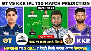 GT vs KKR Dream11 Team, GT vs KKR Dream11 Prediction, Gujarat vs Kolkata IPL Dream11 Team Today