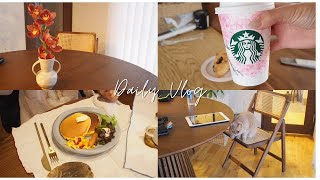 何気ない日常が幸せに感じる社会人の休日Vlog🏠｜モーニングプレート｜愛猫とまったり｜スタバでお家カフェ